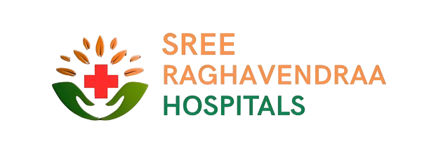 Sree Raghavendraa Hospitals multi-specialty hospital logo Hiriyur